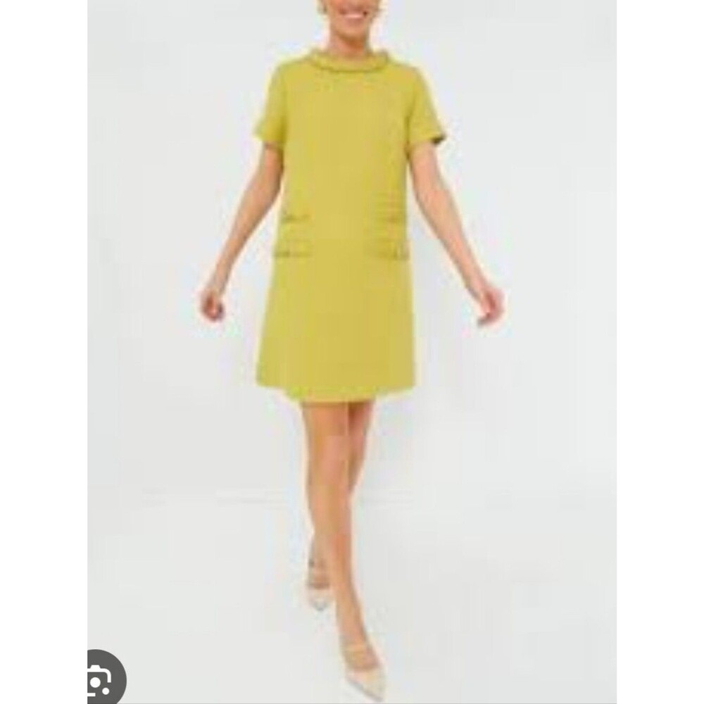 Tuckernuck Jackie Tweed Shift Dress In Limoncello - Yellow. Size S. New W Tag.
